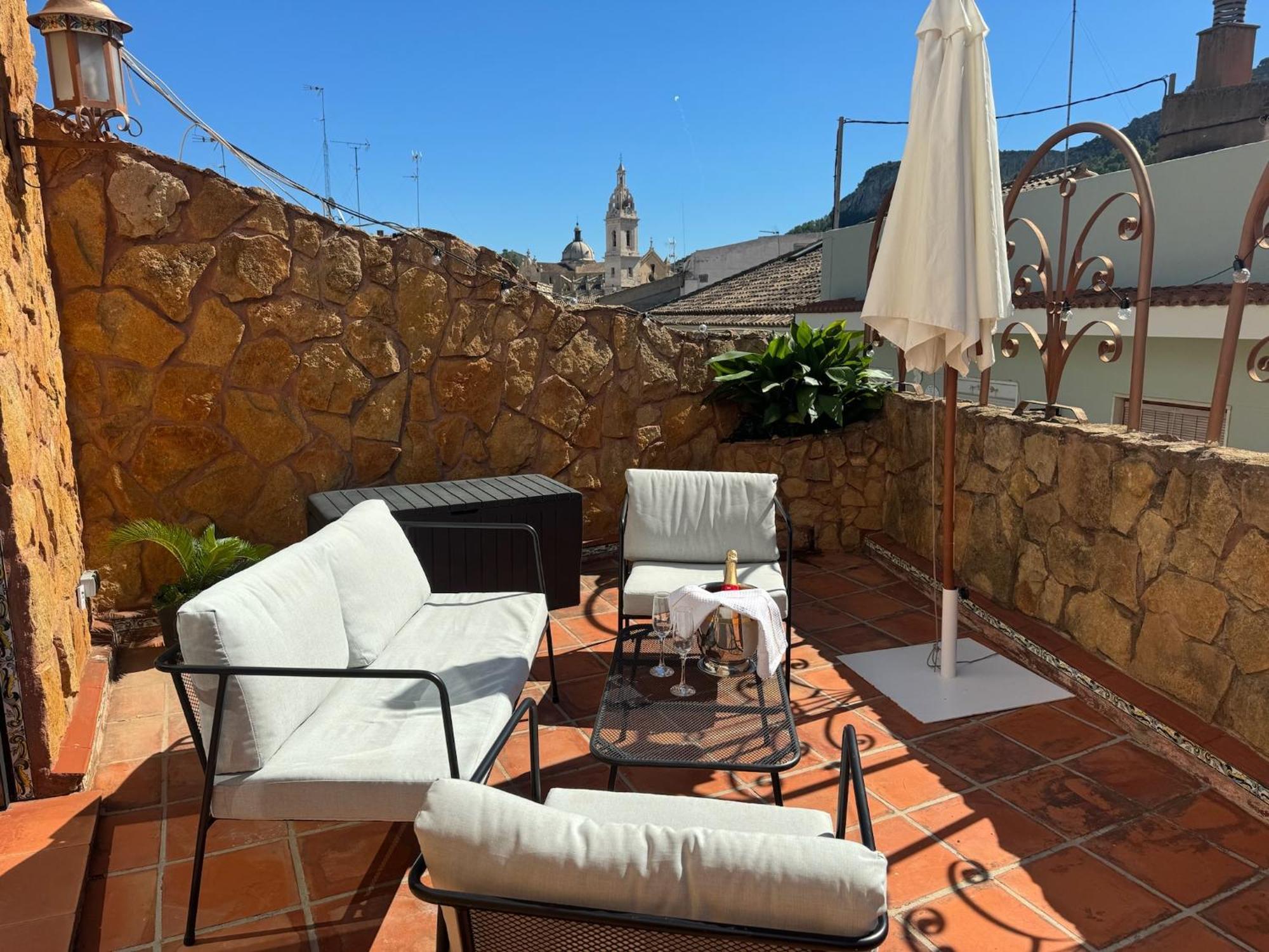 Apartamento Duplex De Lujo Con Gran Terraza Y Vistas Al Castillo - Centro Apartment Xativa Exterior photo